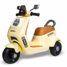 Load image into Gallery viewer, Wizard Electric Scooty - Ivory | Rechargeable Scooty | Powered by 6V &amp; 4.5 AH Battery | Bluetooth Music &amp; Lights | For 2 to 8 Years Old
