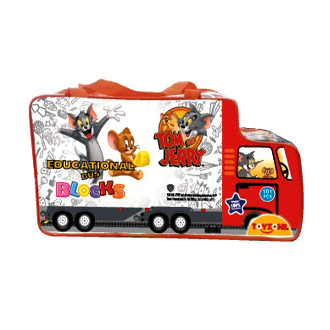 Tom & Jerry Educational Bus Blocks (111pcs)