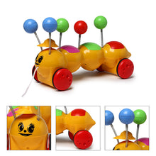 Load image into Gallery viewer, Happy Caterpillar Pull Along
